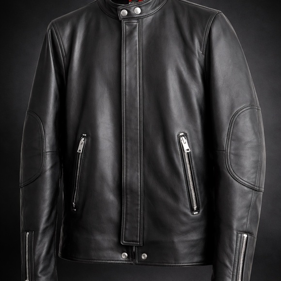 Diesel Men's Black Leather Jacket